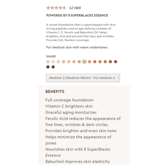 🎉2•$13/3•$18🎉 YENSA BEAUTY Super Serum Silk Foundation in Medium 2 - Picture 6 of 8